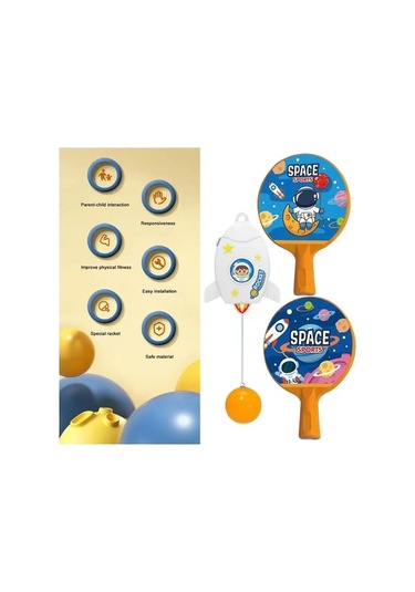 Ganzhoushop Tenisi Tenis Raket Mini Mavi Masa Eğitmeni Badminton Asılı Ambition Uq Profesyonel Antrenman Ekipmanı Mavi