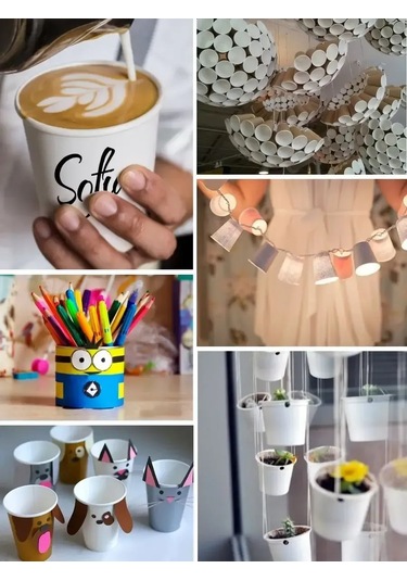 Ecopakplast Kahve Ve Çay İçin Kağıt Tek Kullanımlık Bardaklar 250 Ml 100 Adet 149509040 Euro