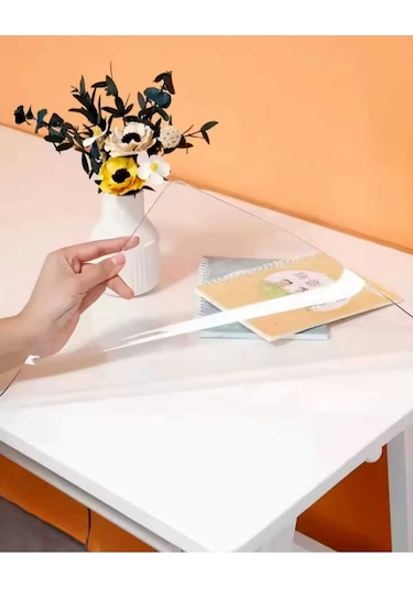 1.2 Mm Kalınlık 60 Cm En Şeffaf Kalın Pvs Masa Koruyucu Mika Masa Örtüsü 60 X 190