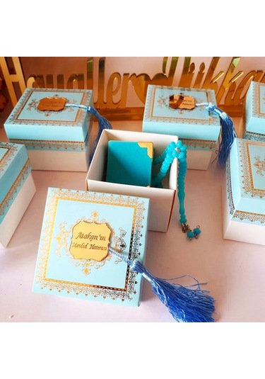 Kur'an-ı Kerim Ve Tesbihli Aynalı Kutu Mevlit Hatırası 30 Adet