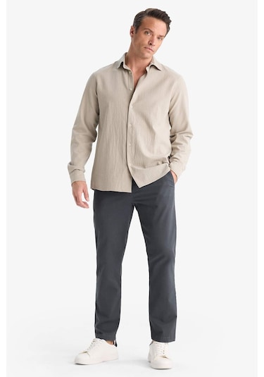 Defacto Regular Fit Normal Kesim Düz Paça Chino Pantolon D7349ax25auar9 Antrasit Defacto Regular Fit Normal Kesim Düz Paça Chino Pantolon D7349ax25auar9 Antrasit