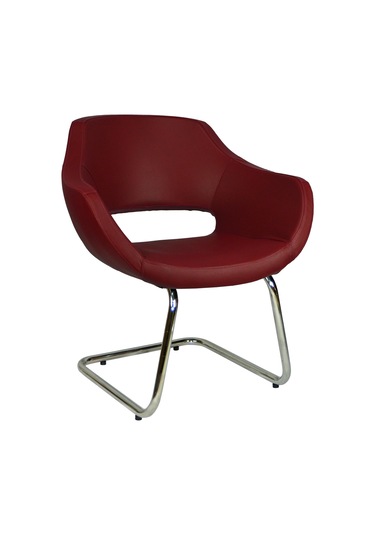 Mobilyakeyfi Bürocci Viva Misafir Koltuğu-Bordo-2021J0102