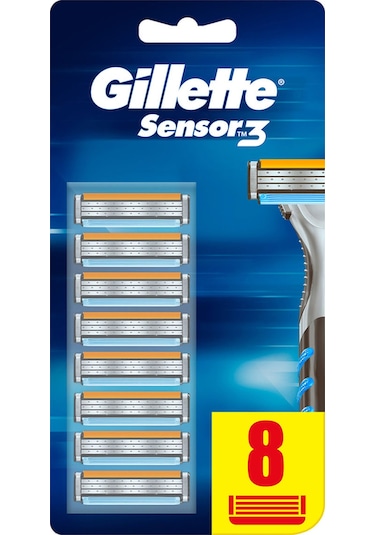 Gillette Sensor3 Yedek Tıraş Bıçağı 8'li