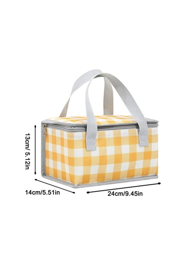 Jialan Piknik Çantası Büyük Açık Soğutucu Kutu Taşınabilir Sarı