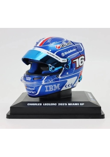 Looksmart Ferrari Sf-25 Charles Leclerc Miami Gp 2025 Diecast Kask 1/5