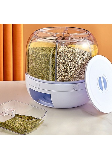 Gıda Organizeri 6 Bölmeli Mutfak Düzenleyicisi