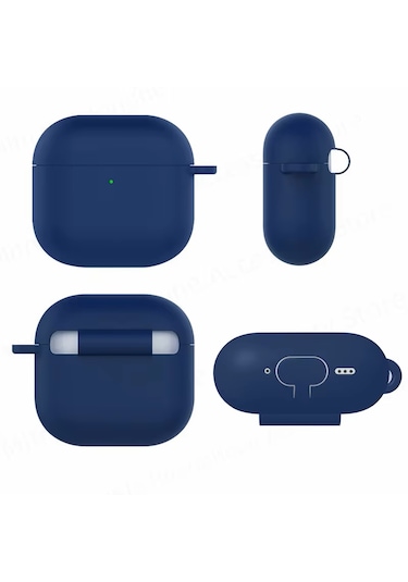 Airpods 4. Nesil Uyumlu Mat Silikon Koruyucu Kılıf+kanca Pembe