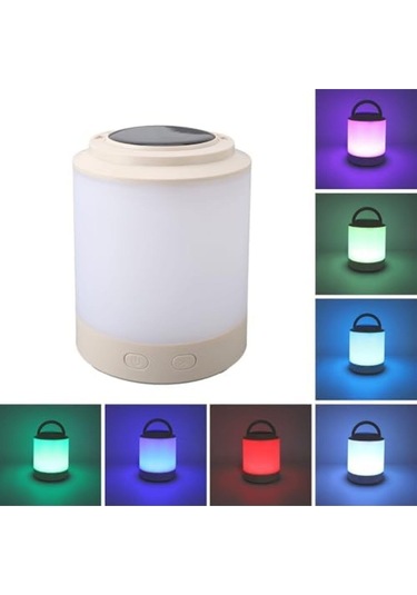 Kamp Güneş Enerjisi, Asılı Şarj Edilebilir Dış Mekan Solar Şarj Acil Durum Lambası Gece Lambası, Karışık Beyaz