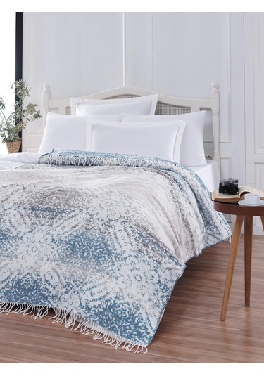 Tv Diz Battaniyesi Pamuk Morena Mavi