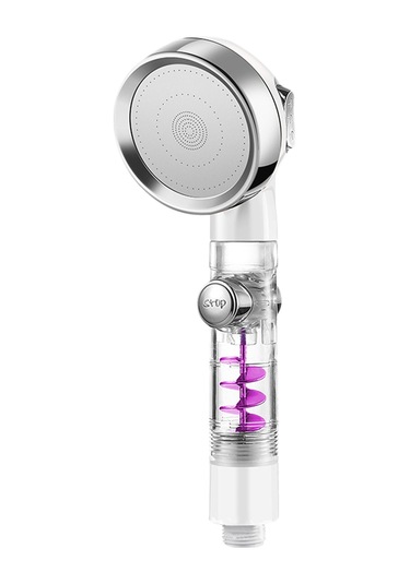 Geeksen Turbo Fanlı El Duş Başlığı Açma/kapama Duraklatma Anahtarı 3 Ayarlı Yüksek Basınçlı Duş Başlığı G1/2 Su Tasarruflu Banyo Duş Başlığı Banyo El Duş Başlığı Değişimi Diğer