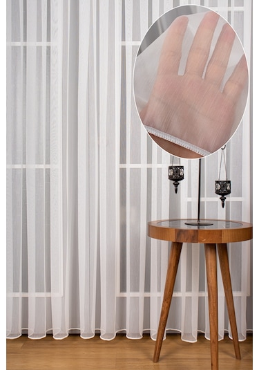 Hafif Keten Armür Düz Tül Perde