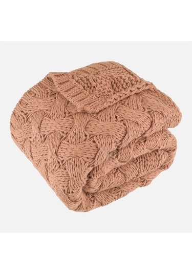 Serenita Saç Örgü Triko Tv Battaniyesi Throw Koltuk Şalı (538861470)-110X160
