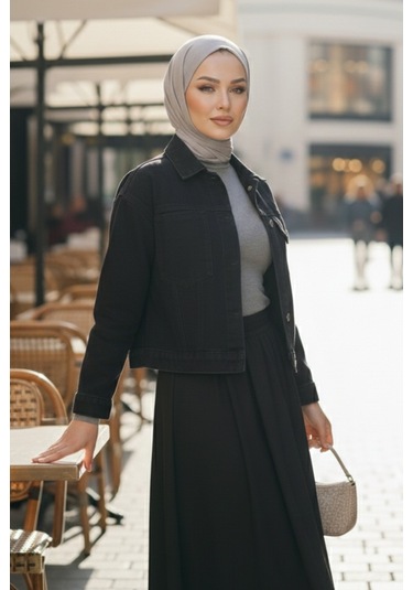 Basic Cepli Kot Ceket 1670 - Siyah Siyah