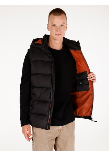 Colins Siyah Erkek Yelek Cl1069872 Q1.v1 Blk Siyah