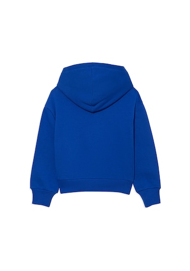 Mavi - Mavi Logo Baskılı Mavi Kapüşonlu Sweatshirt 6610110-70896 Mavi
