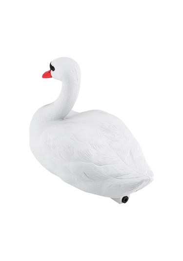 Xindoker Pe Malzeme Gerçekçi Beyaz Kuğu: Bahçe Dekorasyonu, Av İçin Yem Ve Su Üstü Kullanımı