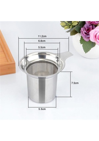 Jms Paslanmaz Çelik Hasır Demlik Çay Süzgeci Çaydanlık Drinkware Mutfak