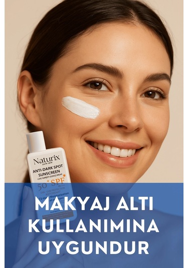 Leke Karşıtı Güneş Kremi Spf 50+ Pa+++ Uva-uvb Koruma 72 Saat Nemlendirme Water Resistant - 50ml