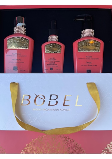 Bobel Keratin Onarıcı Besleyici ve Nemlendirici Bakım Seti