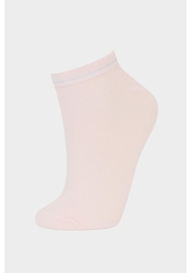 Defacto Kadın Dikişsiz 3lü Bambu Patik Çorap B8452axnssf1 Açık Pembe