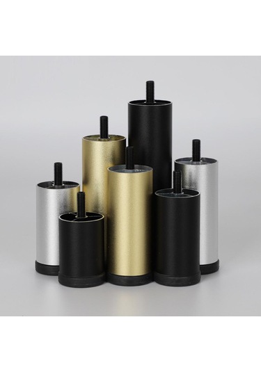 Suntek 4 Adet Alüminyum Alaşımlı Mobilya Ayakları Gümüş-10cm Çok Renkli