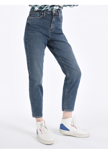Colins 891 Maya Slim Fit Normal Bel Daralan Paça Mavi Kadın Pantolon Cl1065436 001 Colins 891 Maya Slim Fit Normal Bel Daralan Paça Mavi Kadın Pantolon Cl1065436 001