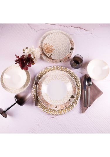 Organik 24 Parça 6 kişilik Yemek Takım - DB1155