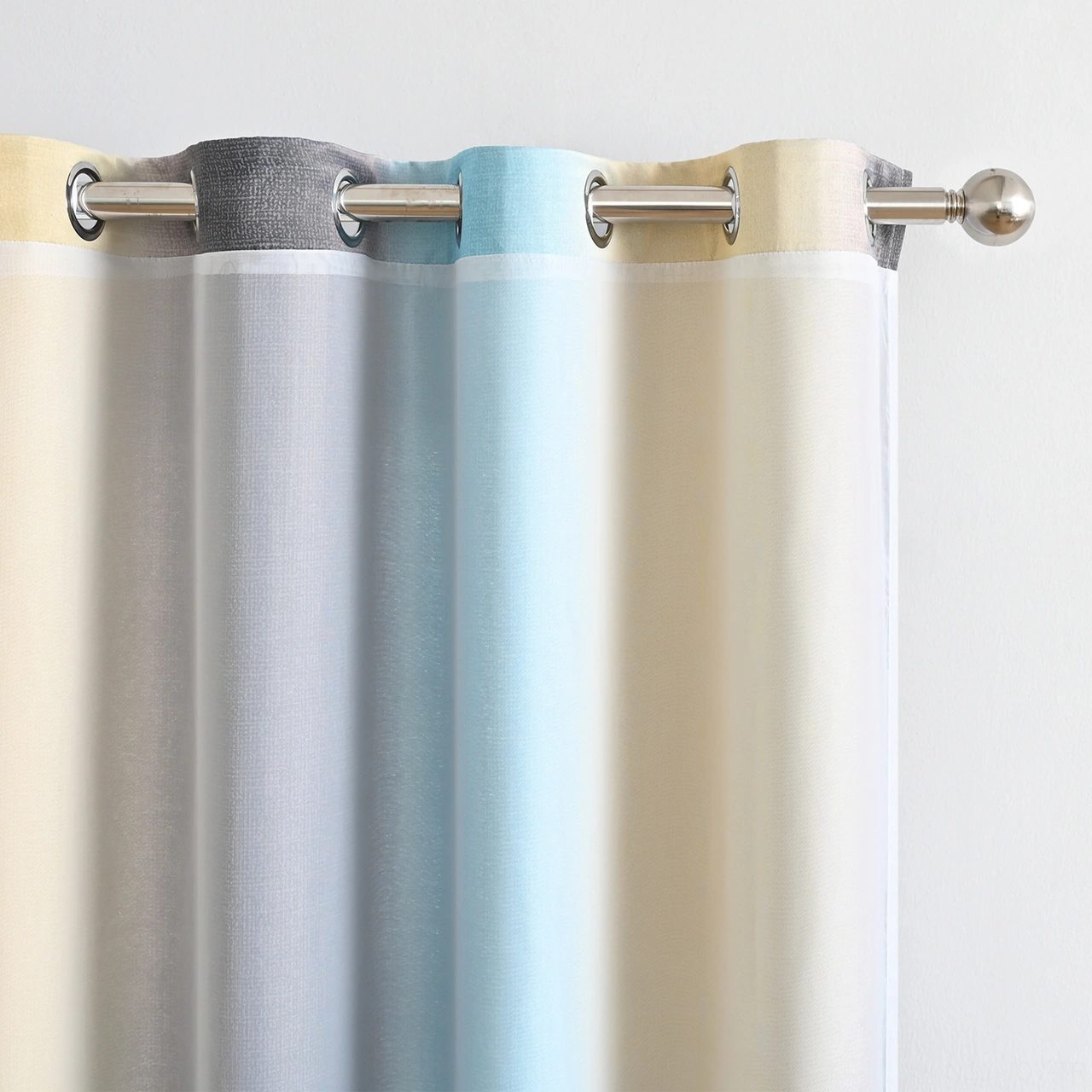 Youmex Yıldız Desenli İki Katlı Gölgelendirici Perde - Odalar İçin Isı Yalıtımı - Bej Rope İle 1 Adet 100x130cm