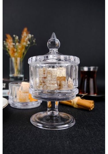 Digithome Ayaklı 2 Katlı Cam Sunumluk Kurabiyelik Ve Şekerlik Ku.mpp.002 C1-1-288