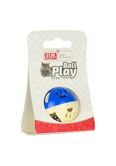 Flip Zilli Kedi Top Oyuncağı Çok Renkli