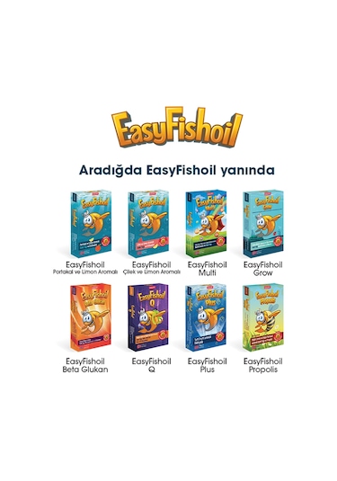 Easy Fish Oil Grow 30 Adet Çiğnenebilir Jel Form