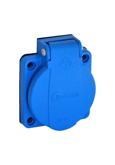 Tp Elektrik 1x16A Pano Prizi 16A Mavi