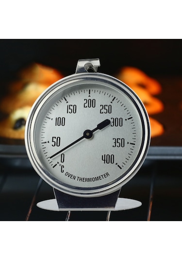 Çelik Manuel Fırın Termometre Sıcaklık Ölçer Thr225