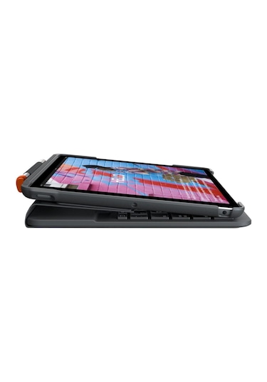 Logitech Slim Folio 10.2" Ipad 7. 8. 9. Nesil İle Uyumlu Klavyeli Tablet Kılıfı - Gri