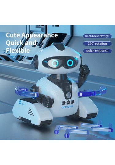 Mini Rc Robot Algılama Cady Wıda Akıllı Oyuncak Programlama Eğitim Müzik Dans White Robot 1704v