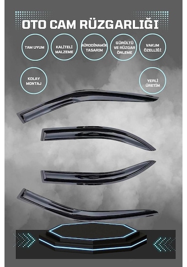 Peugeot 508 2017 Cam Rüzgarlığı 4lü Takım