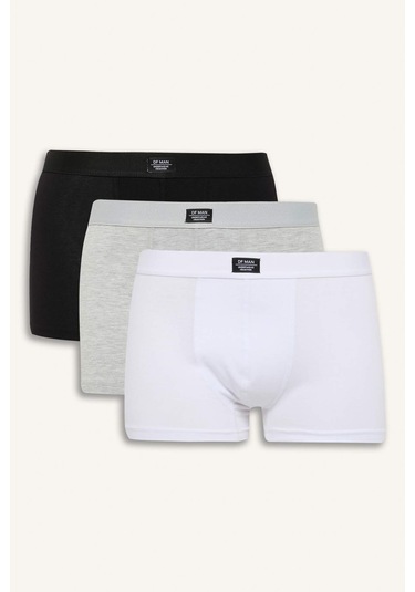 DeFacto Erkek Regular Fit 3'lü Boxer A3152AX25SPWT34