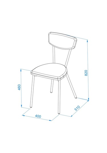 Demonte Sandalye 2 Adet Antrasit