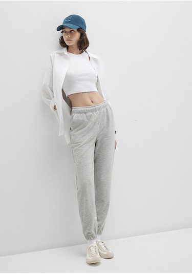 Mavi - Gri Basic Eşofman Altı 1600823-32175 Gri