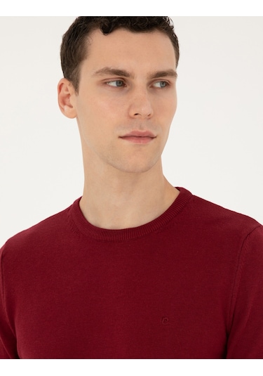 Pierre Cardin Erkek Vişne Kazak /triko 50296575-vr223 Vişne