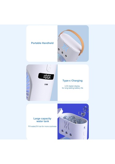 Jialan Taşınabilir Misting Fan - Küçük Taşınabilir Sessiz