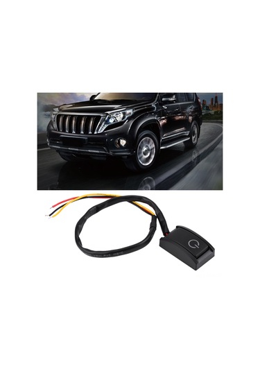 Kosona 12v 200ma Araba Diyarı Anahtar, Yapıştırıcı Tabanlı, Kompakt, Kesintisiz İşlev, Abs Malzeme, Siyah Renk