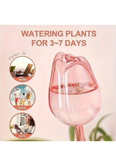 Dashanshop Pembe Lale Desenli 3 Günlük Sulama Küreleri Ulip 8