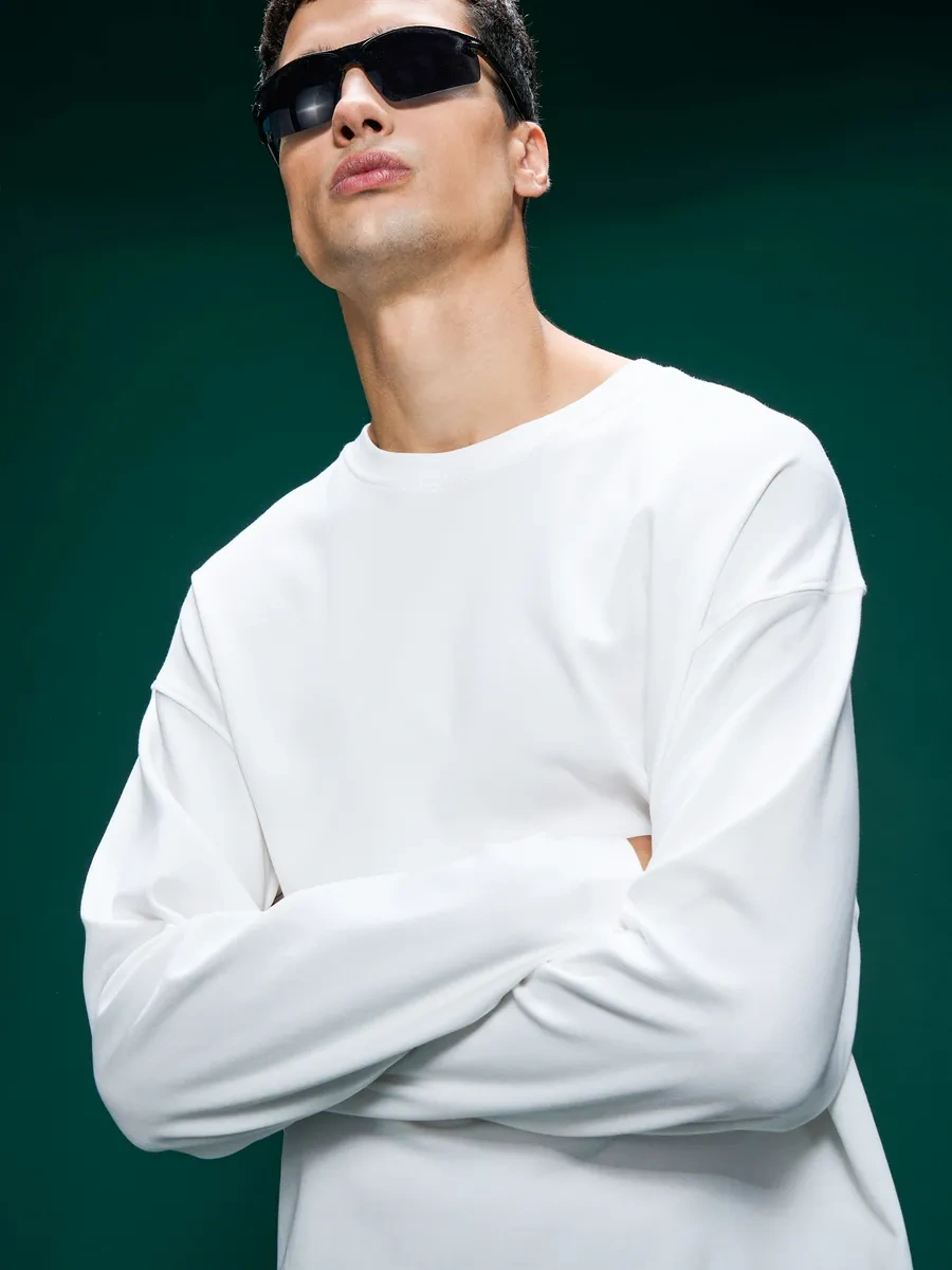 Tvoe Pamuklu Oversize Uzun Kollu 462771320 Beyaz