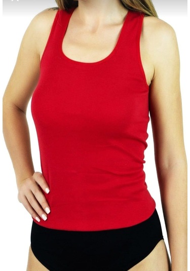 Tutku 0136 Bayan Ribana Kalın Askılı Atlet 6 Adet 001