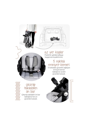 Baby Home 7 In 1 Yeni Doğan Set 990 Travel Sistem Bebek Arabası 560 Oyun Parkı Yatak Beşik