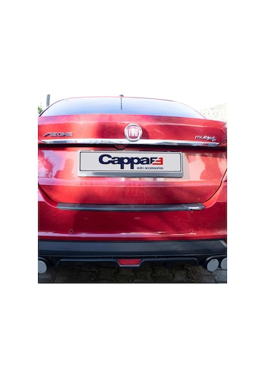 Cappafe Fiat Egea Arka Tampon Eşiği Koruma Mat Siyah Abs 2015- N11.8218