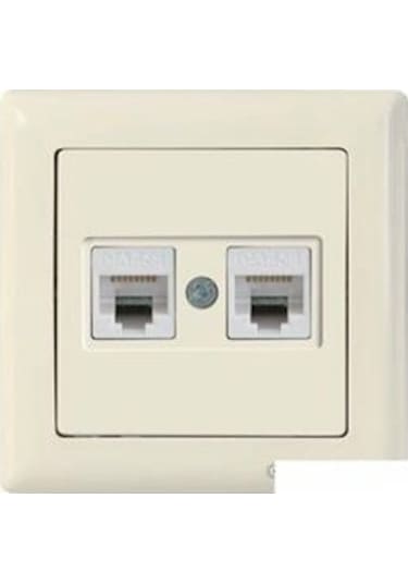 Mutlusan Rita Data Priz 2xrj45 Cat6 2220 141 0101b Beyaz Blisterli