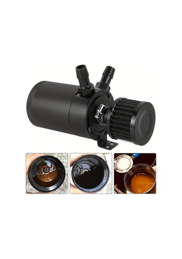 Dashanshop Siyah Renkli Yüksek Performanslı Alüminyum Yakıt Deposu - Drenaj Vanalı Ve Hava Filtreli