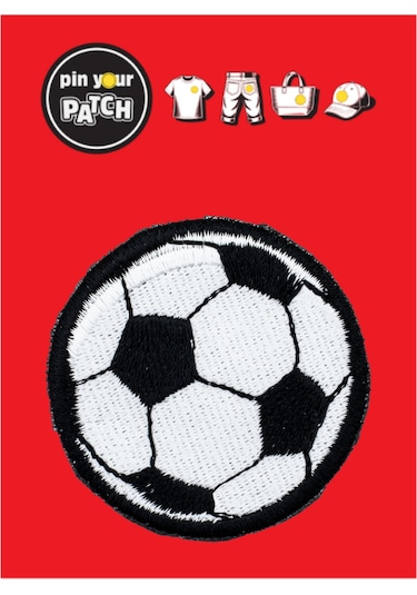 Pin Your Patch Ütü İle Yapışan Yama Patch 7046 Futbol Topu Çok Renkli